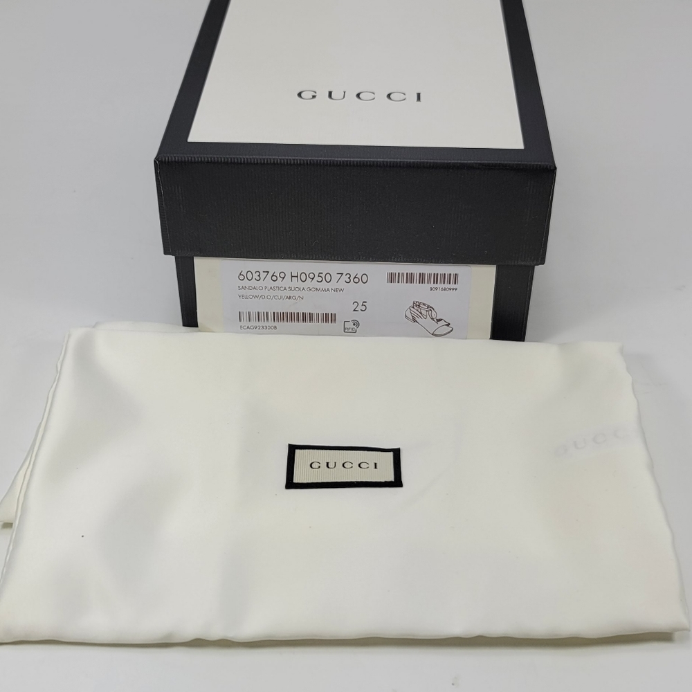 Gucci Kids Gold Swan & Silver Sandals for Girls  - Stunning - Picture 11 of 11